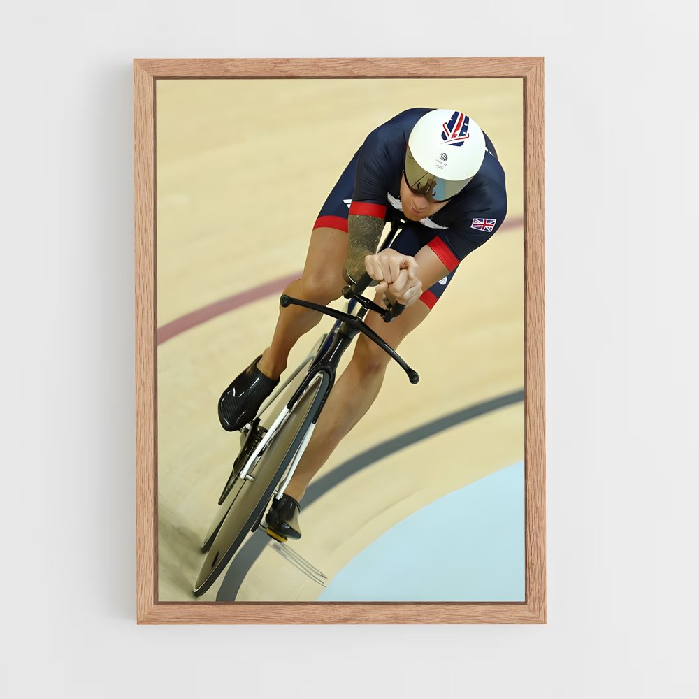 Poster Piste Éclair – affiche Cyclisme (vue 4)